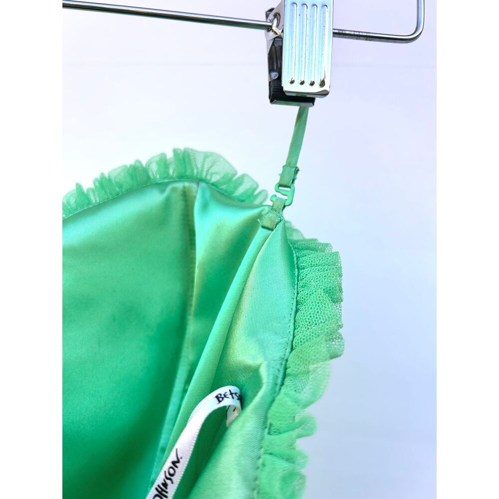 Y2K Betsey Johnson Sharpay Evans Dress High School Musical Green Fairy Tulle 6 - Picture 10 of 11
